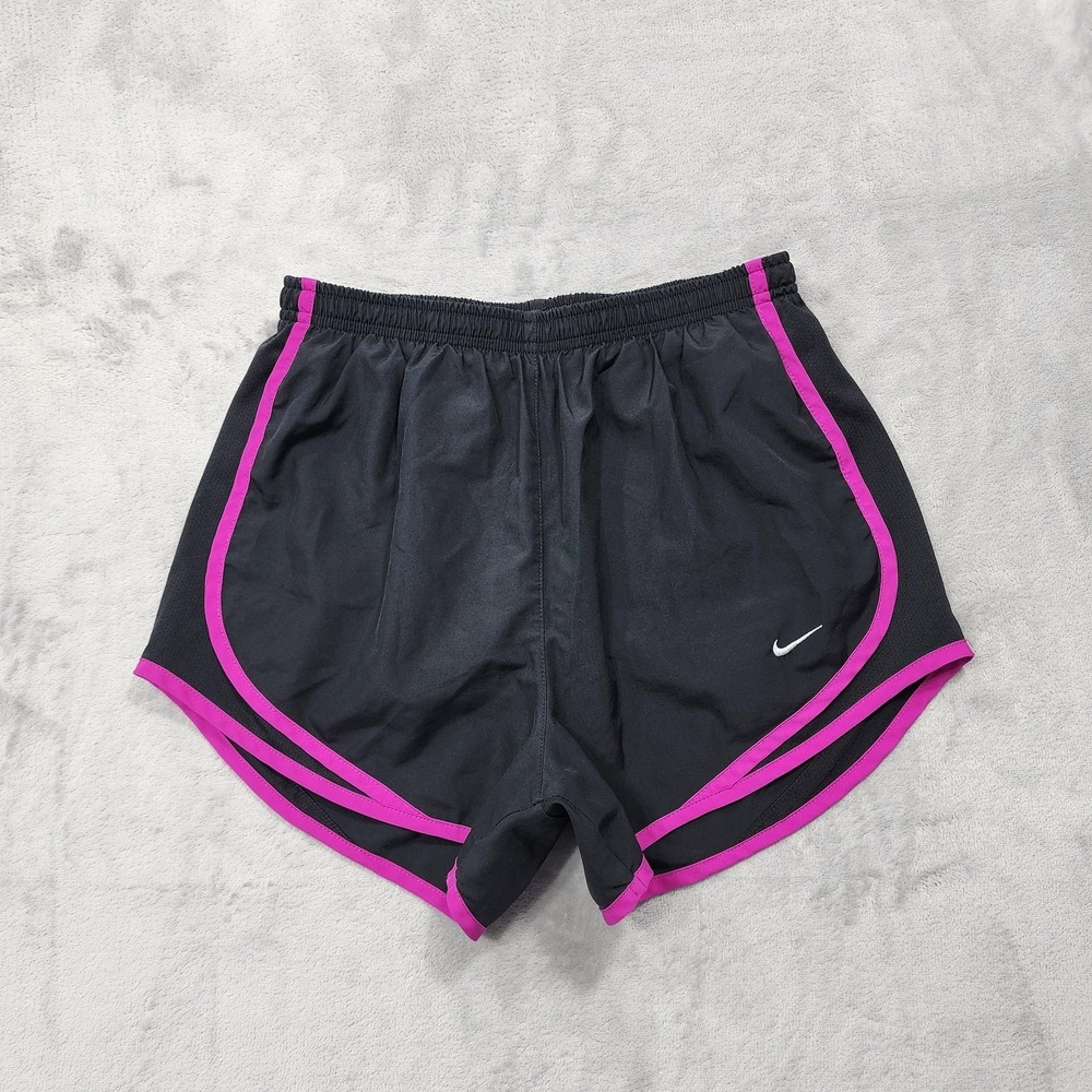 Nike Shorts Womens S Black Pink Dri-FIT Tempo Lined Running Athletic Gym Workout
